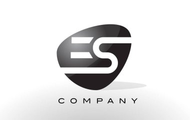 FS Logo. Mektup tasarlamak vektör.