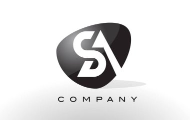 Sa Logo. Mektup tasarlamak vektör.