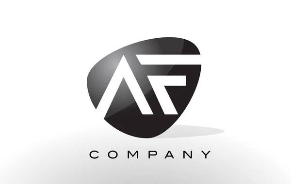 Логотип АФ. Вектор дизайну літер . — стоковий вектор
