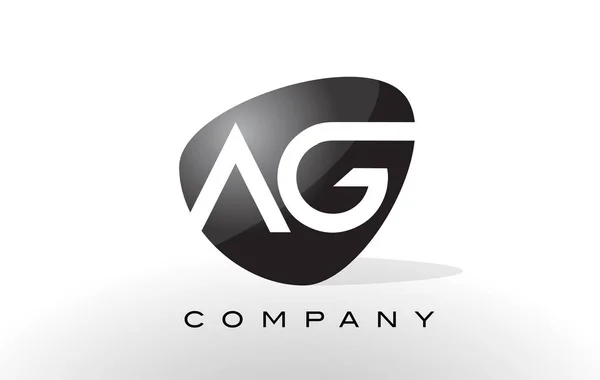 AG-logotypen. Brev Design vektor. — Stock vektor