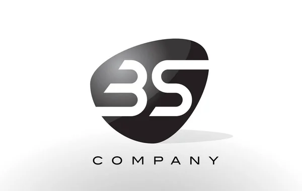 Logo BS. Vector de diseño de letras . — Vector de stock