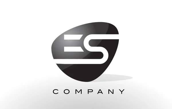Logo ES. Lettre Design vecteur . — Image vectorielle