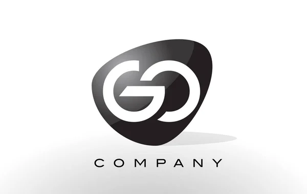 GO Logo.  Letter Design Vector. — Stock Vector