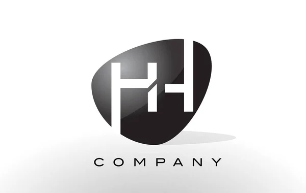 HH Logo. Dopis Design vektor. — Stockový vektor