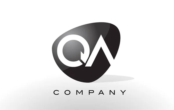 Logotipo QA. Carta Design Vector . —  Vetores de Stock