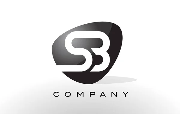 SB Logo. Dopis Design vektor. — Stockový vektor