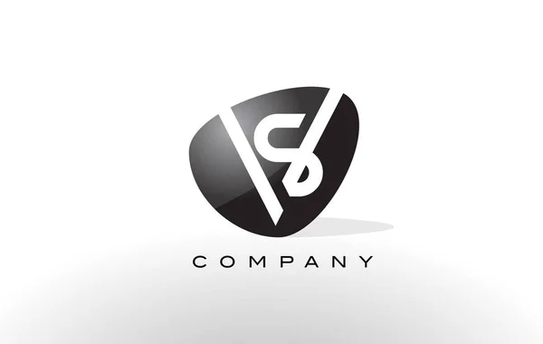 SV Logo. Vector de diseño de letras . — Archivo Imágenes Vectoriales