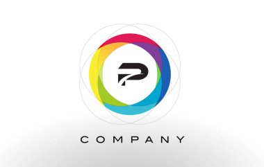 P harfi Logo ile gökkuşağı daire çizmek.