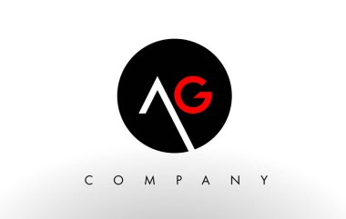 AG Logo.  Letter Design Vector. clipart