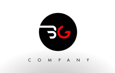 BG Logo. Mektup tasarlamak vektör.