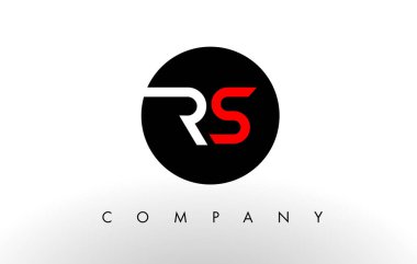 RS Logo. Mektup tasarlamak vektör.