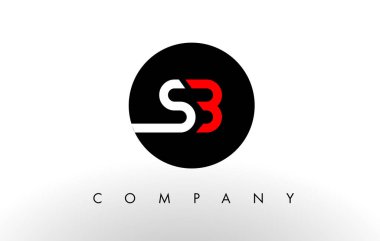 SB Logo. Mektup tasarlamak vektör.