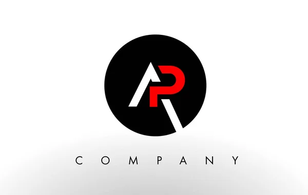 AP Logo. Dopis Design vektor. — Stockový vektor