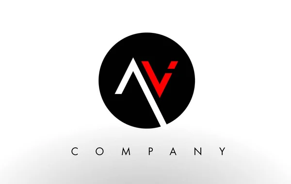 Av のロゴ。文字デザインのベクトル. — ストックベクタ