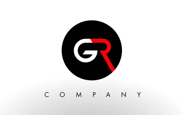 Logo GR. Carta Design Vector . —  Vetores de Stock