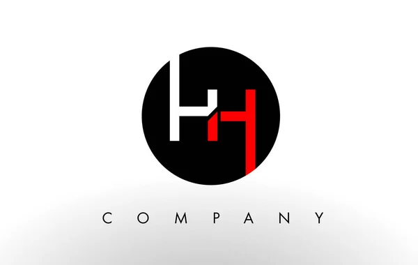 HH Logo. Dopis Design vektor. — Stockový vektor