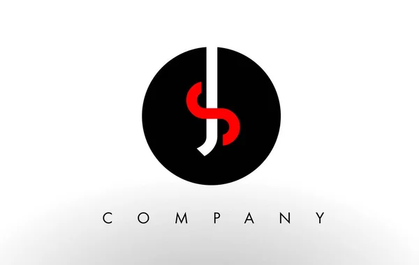Js Logo. Dopis Design vektor. — Stockový vektor