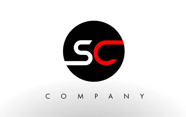 Logo SC. Carta Design Vector . — Vetor de Stock