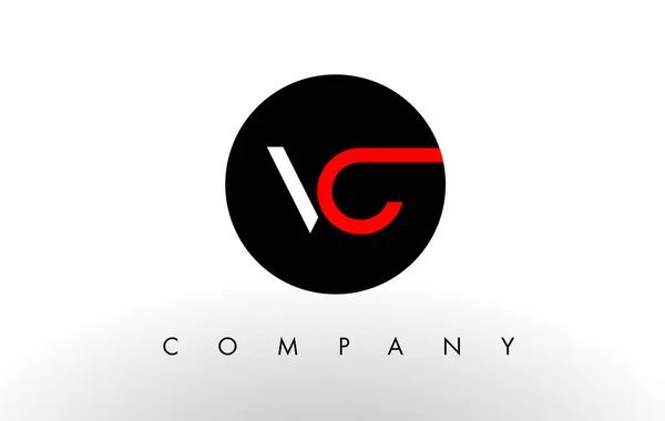 VC Logo. Vektor Desain Huruf . - Stok Vektor