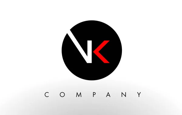 Logotipo VK. Carta Design Vector . —  Vetores de Stock