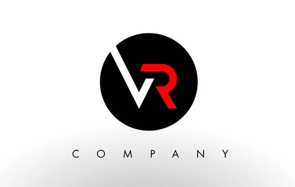 VR-logotypen. Brev Design vektor. — Stock vektor