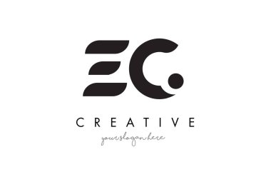 EC mektup Logo tasarımı yaratıcı Modern şık tipografi ile.