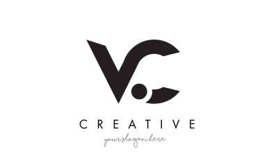 VC mektup Logo tasarımı yaratıcı Modern şık tipografi ile.