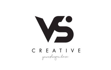 Vs mektup Logo tasarımı yaratıcı Modern şık tipografi ile.