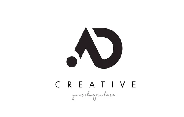 AD list Logo Design z kreatywnych nowoczesny modny typografii. — Wektor stockowy