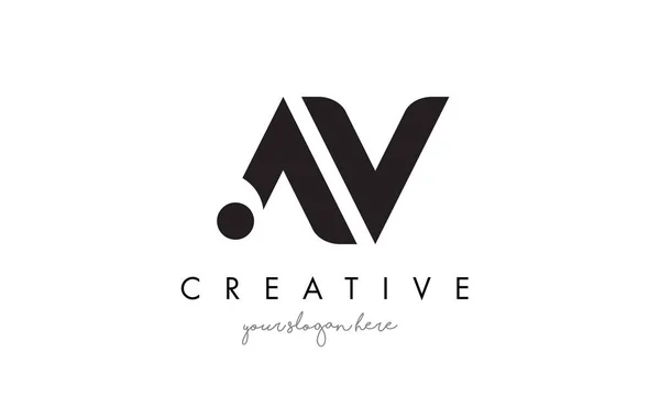 Logo lettera AV Design con Creative Modern Tipografia di tendenza. — Vettoriale Stock