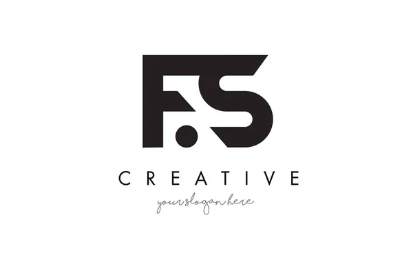 Fs letter logo design mit kreativer moderner trendiger Typografie. — Stockvektor