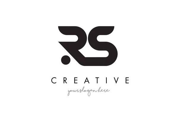 RS brief Logo Design met creatieve moderne Trendy typografie. — Stockvector