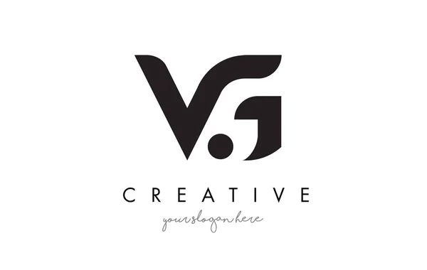 VG brev Logotypdesign med kreativa moderna trendiga typografi. — Stock vektor