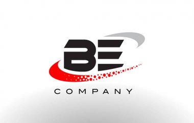 Modern mektup Logo tasarımı kırmızı noktalı Swoosh olmak 