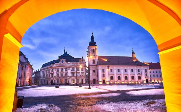 Sibiu Romania Transilvania City Hall — Stock Photo, Image