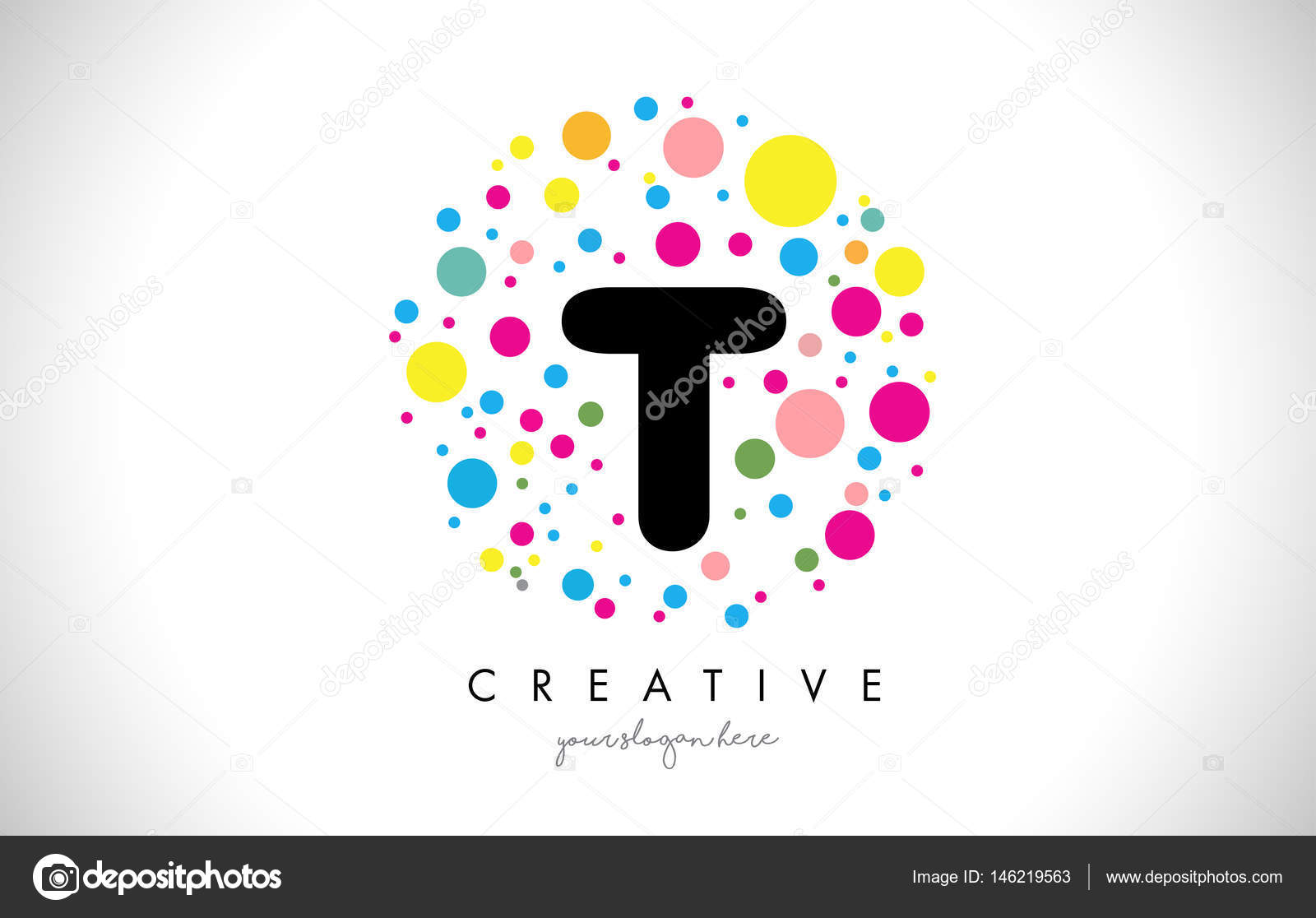 Imágenes Burbujas Diseño De Logotipo De Letra T Burbuja