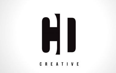 CD C D Beyaz harf Logo tasarımı siyah kare ile.