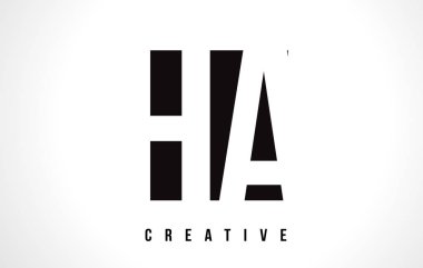 Ha bir beyaz harf Logo tasarımı H ile siyah kare.