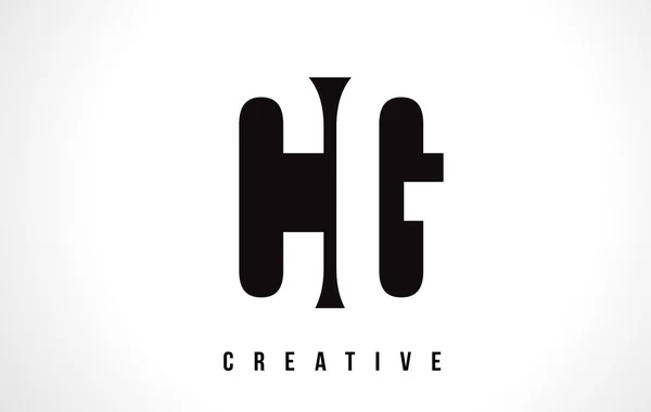 CG C G White Letter Logo Design con quadrato nero . — Vettoriale Stock