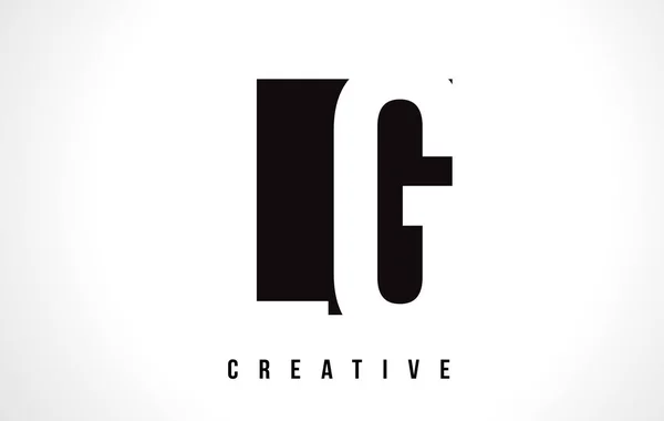 LG L G witte Letter Logo ontwerp met Black Square. — Stockvector