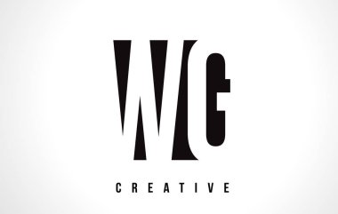 WG W G Beyaz harf Logo tasarımı siyah kare ile.