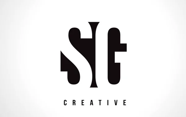 SG S G білий дизайн логотипу листа з чорного квадрата. — стоковий вектор
