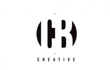 CB C B Beyaz harf Logo tasarım daire arka plan ile.