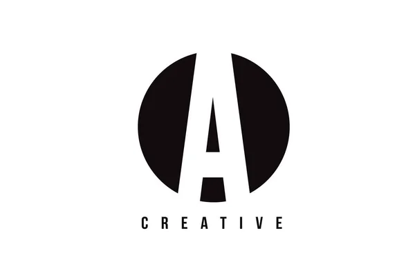 Een witte Letter Logo ontwerp met cirkel achtergrond. — Stockvector