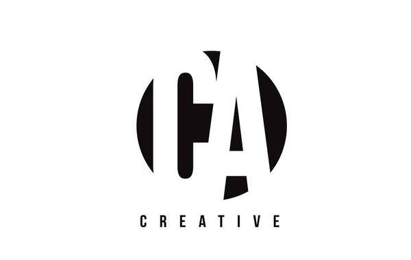 Ca C A vit brev Logotypdesign med cirkel bakgrund. — Stock vektor