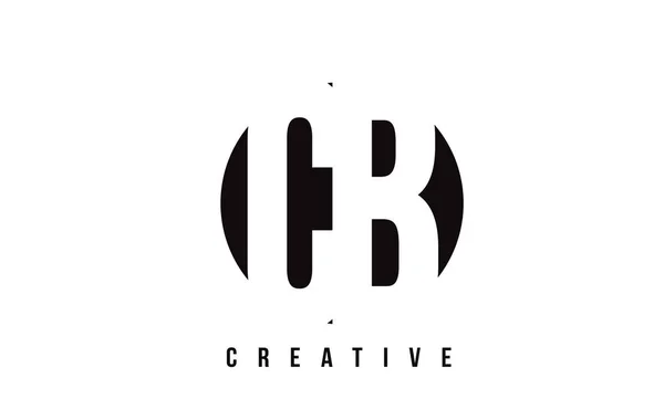 CB C B Logo blanc avec fond rond . — Image vectorielle