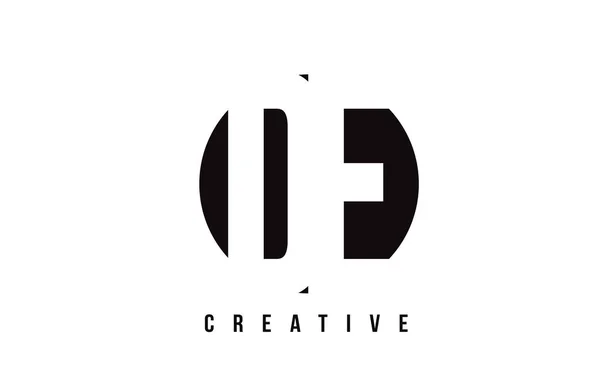 DE D E Design logo lettre blanche avec fond de cercle . — Image vectorielle