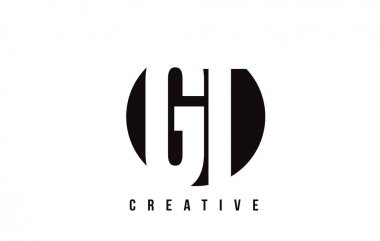 Gt G T Beyaz harf Logo tasarım daire arka plan ile.