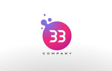 BB mektup Logo tasarımı yaratıcı Trendy kabarcıkları ile nokta.