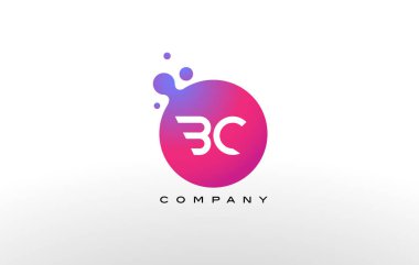 M.ö. mektup noktalar Logo tasarımı yaratıcı Trendy kabarcıkları ile.